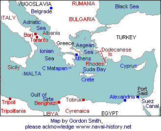 Eastern Mediterranean Map
