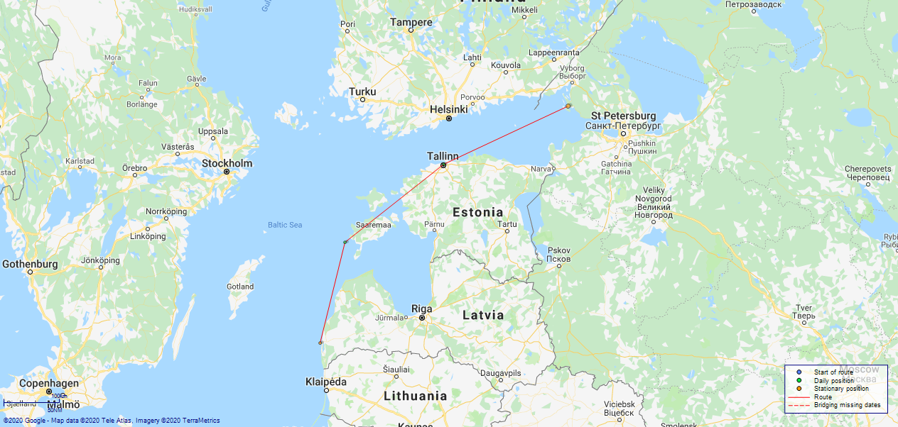 JP map Erebus Baltic Sea