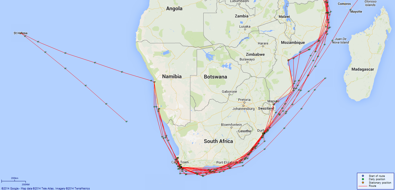 JP map Hyacinth Southern Africa