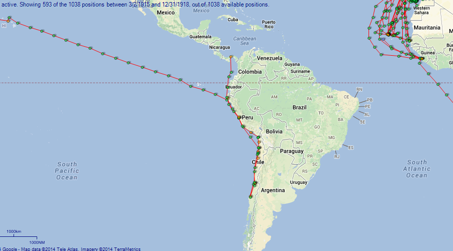 JP map Ophir South America