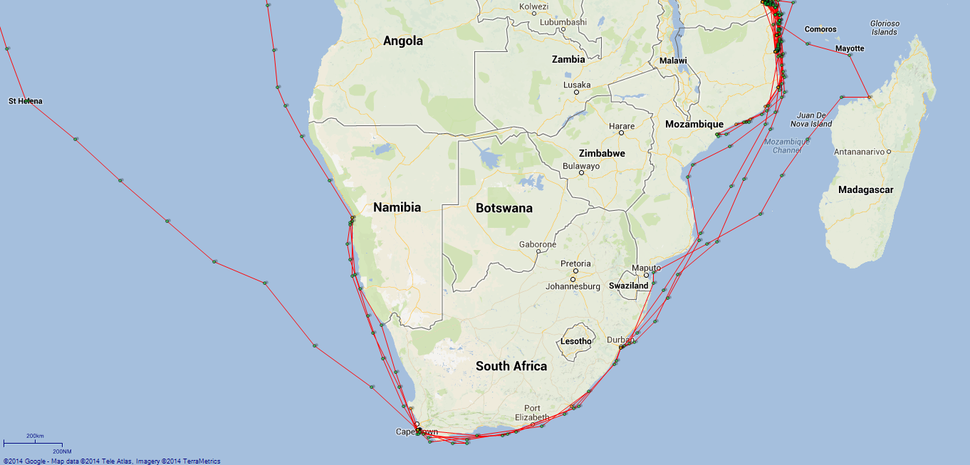 JP map Rinaldo Southern Africa