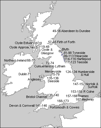 map of ireland and england. Nos 147-167, ENGLAND,
