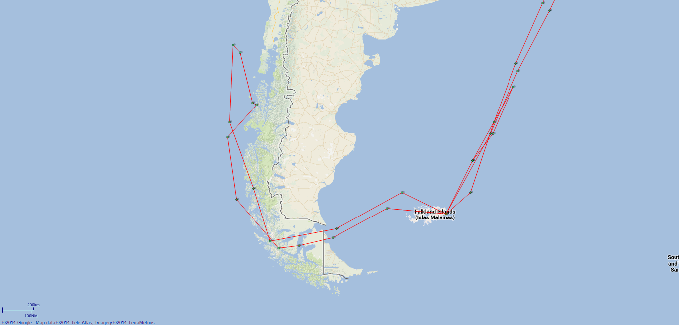 JP map Canopus Falklands