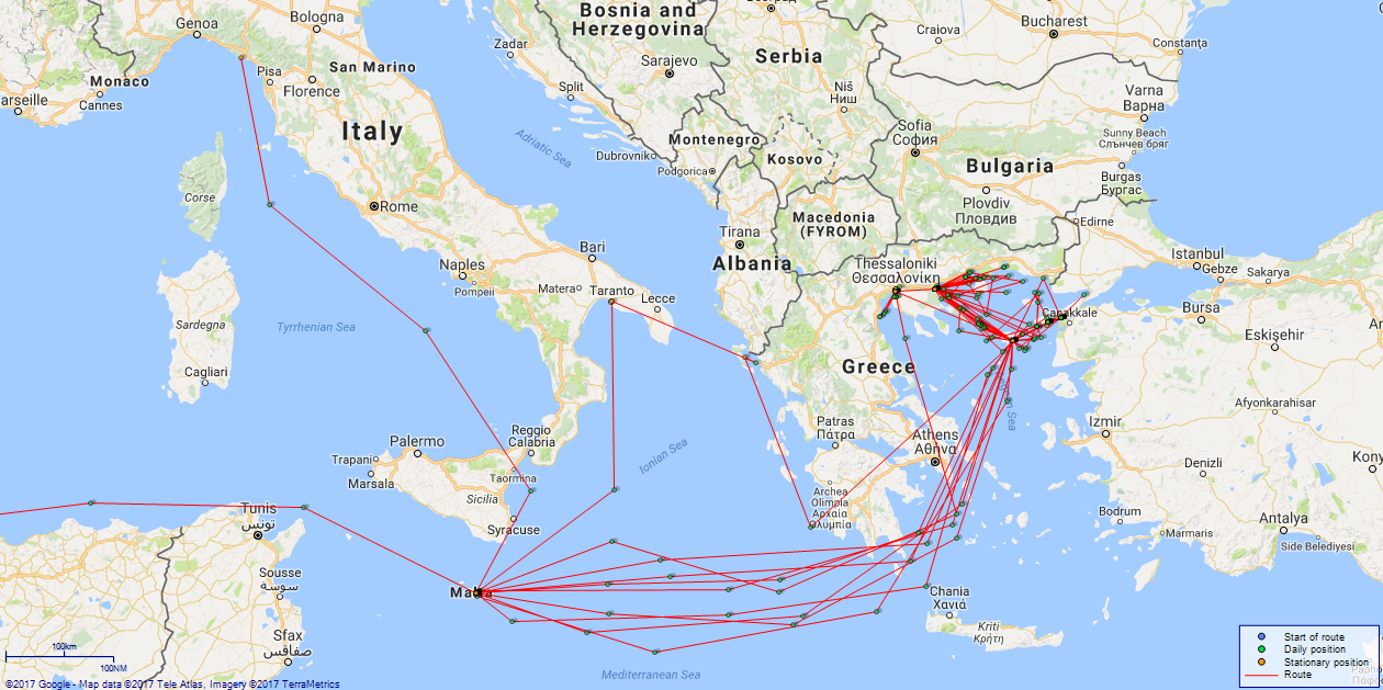 JP map Endymion Mediterranean