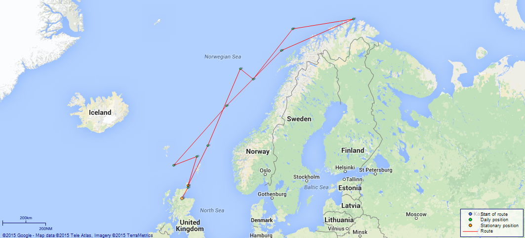 JP map Minotaur Norwegian Sea
