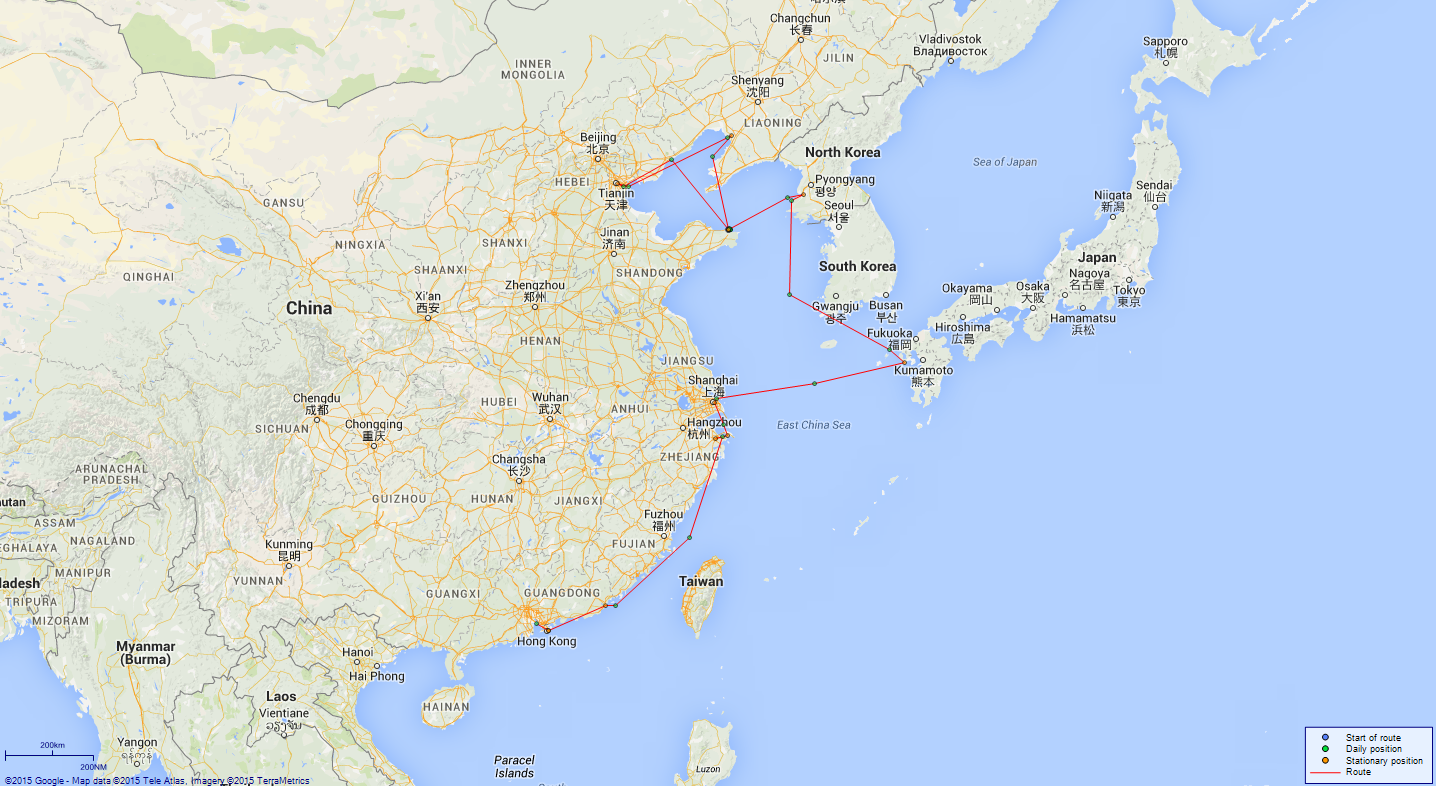 JP map Hollyhock East China Sea