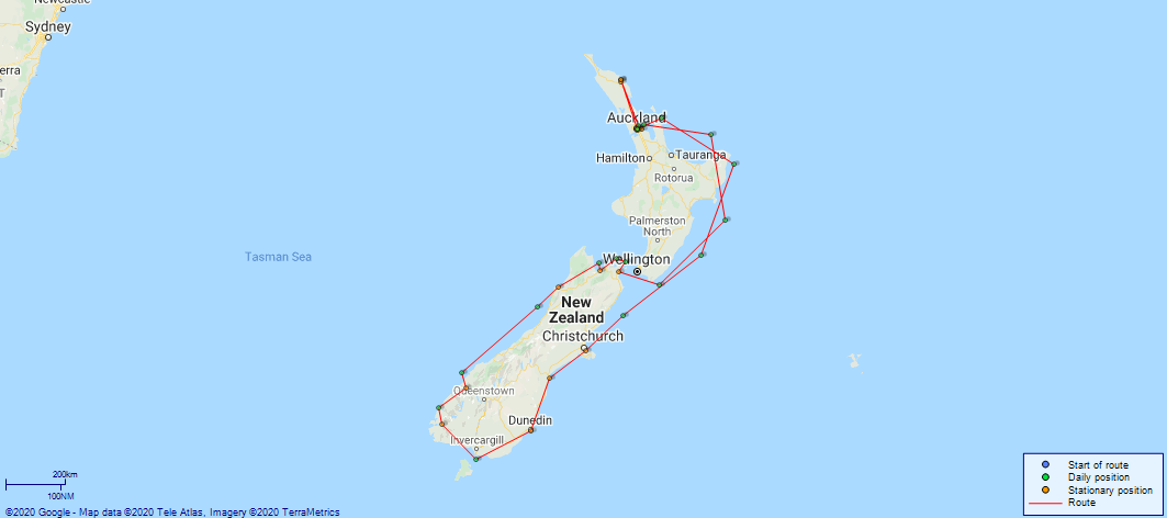 JP map Veronica New Zealand 1921-1922