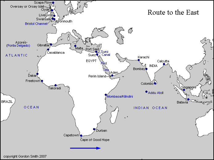 WS (Winston Specials) Convoys in WW2 - 1941 Sailings